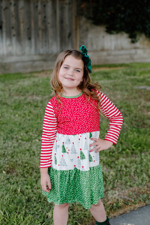 CHRISTMAS TREE LAYER DRESS