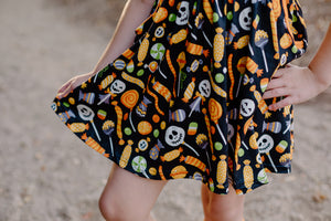 HALLOWEEN CANDY DRESS WITH POCKETS