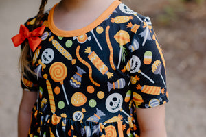 HALLOWEEN CANDY DRESS WITH POCKETS