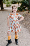 WEBS & PUMPKINS DRESS