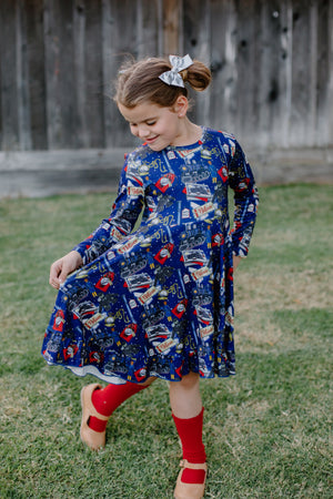 CHRISTMAS TRAIN DRESS