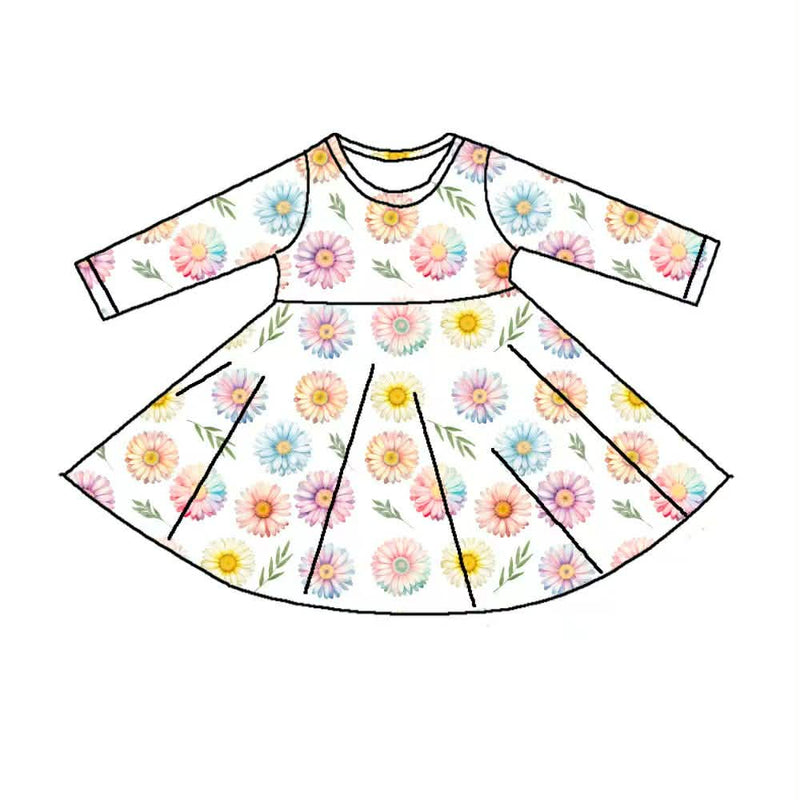 Rainbow Daisy Dress   - Preorder
