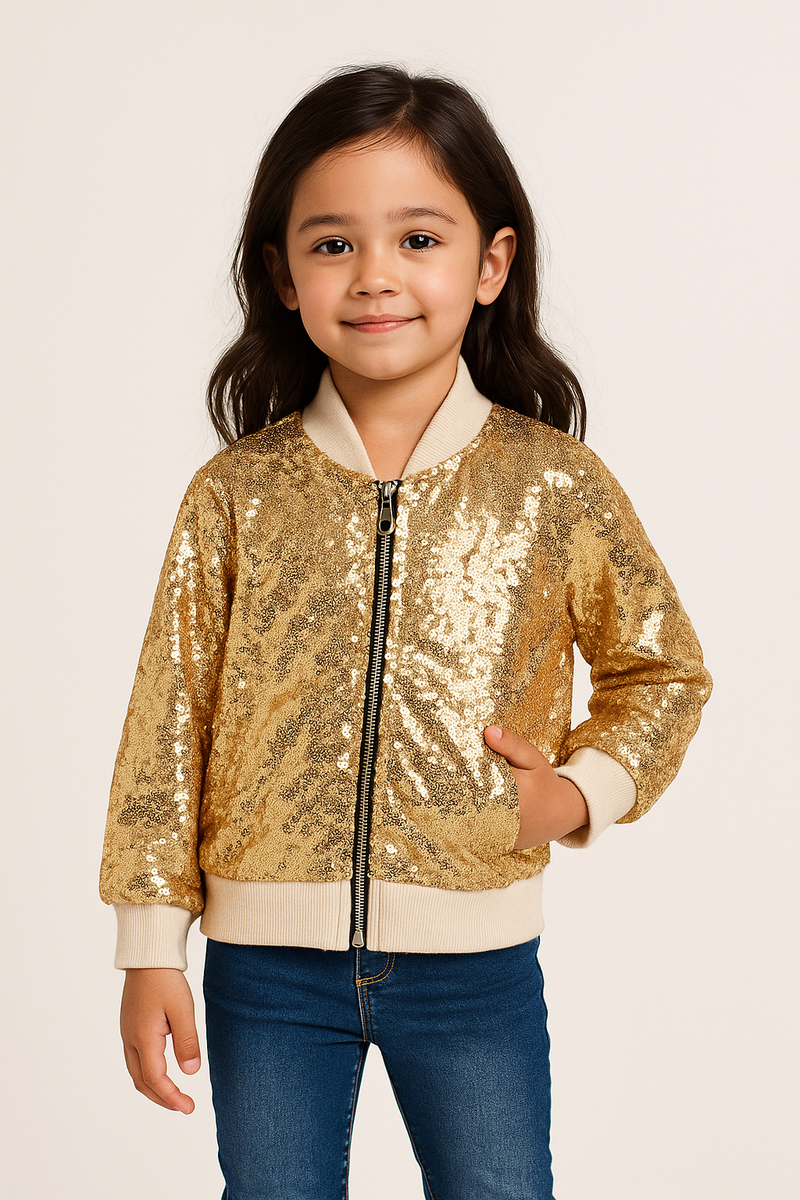 GOLD SPARKLE JACKET - Chirstmas2025