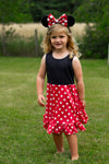 RED POLKA MOUSE TANK DRESS (MOMMY & ME) PRESALE - HC2025