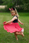 RED POLKA MOUSE TANK DRESS (MOMMY & ME) PRESALE - HC2025