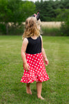 RED POLKA MOUSE TANK DRESS (MOMMY & ME) PRESALE - HC2025
