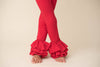 RED RUFFLE PANTS