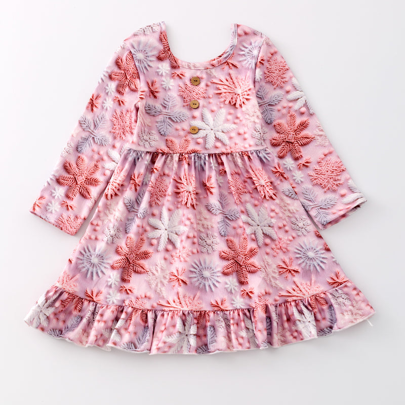 PINK SNOWFLAKE DRESS