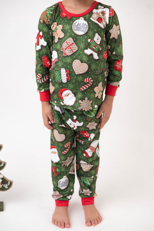 GINGERBREAD COOKIES PJS - GREEN