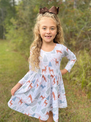 REINDEER TWIRL DRESS