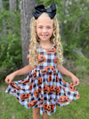 PUMPKIN JACK GINGHAM TWIRL DRESS