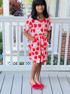 APPLE DRESS WITH POCKETS - PINK