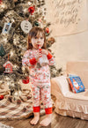 PINK & RED CHRISTMAS SANTA PJ SET