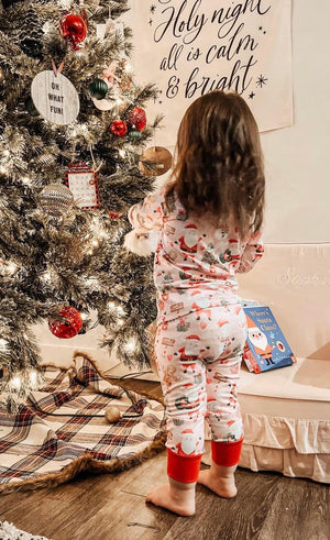 PINK & RED CHRISTMAS SANTA PJ SET