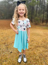 VALENTINE MINT HEARTS TWIRLY DRESS