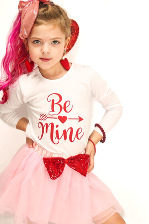 VALENTINE BE MINE TOP & TUTU SKIRT SET