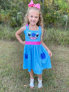 BLUE ALIEN DRESS - HC2025