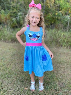 BLUE ALIEN DRESS - HC2025