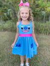 BLUE ALIEN DRESS - HC2025