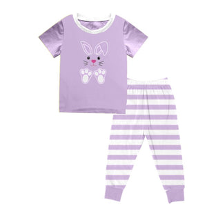 MILK SILK BUNNY PJS - PURPLE