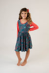 CHRISTMAS HOLLY TWIRL DRESS