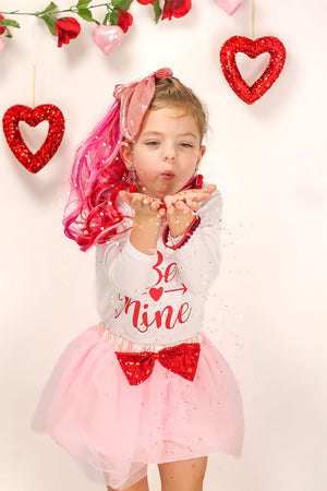 VALENTINE BE MINE TOP & TUTU SKIRT SET