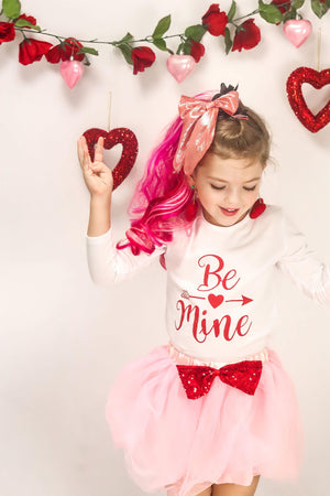 VALENTINE BE MINE TOP & TUTU SKIRT SET