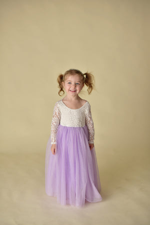 PARIS TULLE MAXI DRESS - LAVENDER