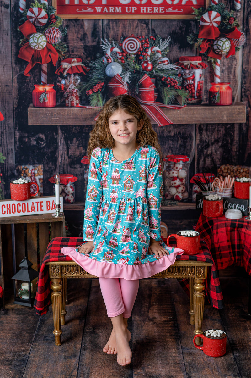 GINGERBREAD HOUSE LEGGINGS SET