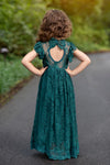 PENELOPE LACE MAXI DRESS- JADE