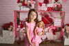 PINK WHITE HEARTS VALENTINE NIGHTGOWN