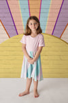 NAOMI RAINBOW TWIRLY DRESS