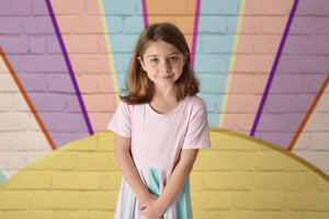 NAOMI RAINBOW TWIRLY DRESS