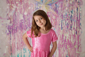 EVA PINK SPARKLE DRESS