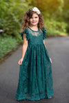 PENELOPE LACE MAXI DRESS- JADE